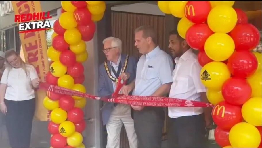 Ribbon cutting at McDonald’s Redhill
